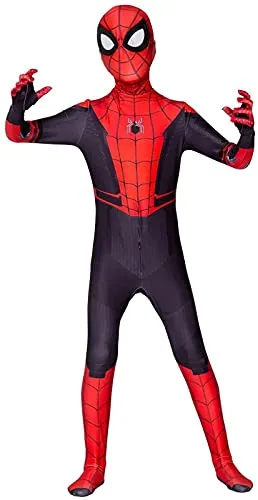 GUOHANG Costume Spiderman Adulto Cosplay Costume Spiderman Bambino 3d Stampa Supereroe Costumi Di Halloween Boys Spiderman Costume Costume Carnevale,A-130~140CM