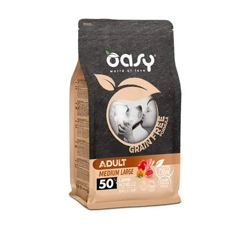 Oasy Grain Free Adult Medium/Large per Cani da 2,5 kg