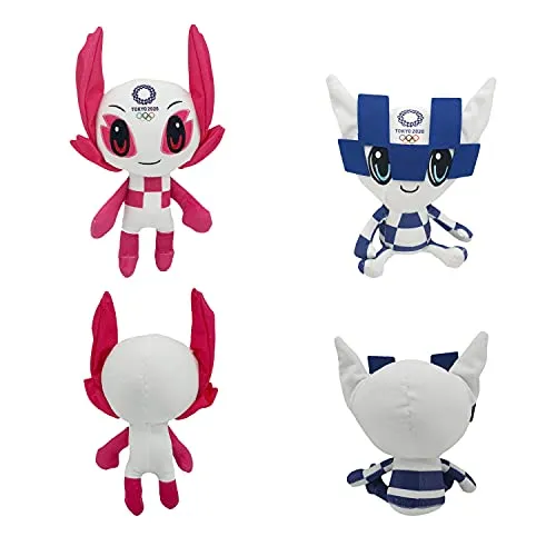 2 Pz 28 Cm Anime Peluche Miraitowa Someity Bambole 2020 Tokyo Olympic Mascotte Morbido Peluche Per Olympic Per Il Regalo Dei Bambini