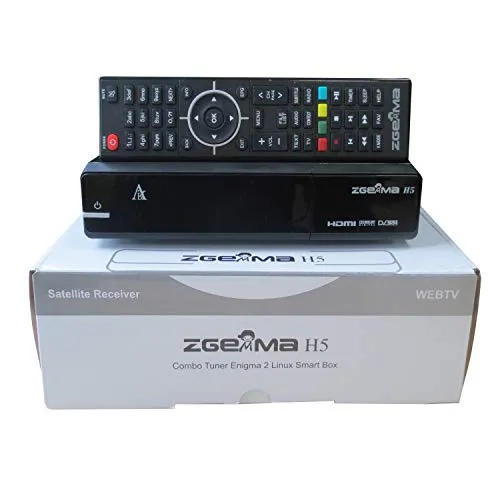 Decoder Zgemma H5 Combo HD per la TV SAT, Digitale Terrestre e IPTV, compatibile HEVC H265, con tuner DVB-T2 e DVB-S2 OS Linux Enigma 2 OpenATV