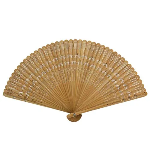 Vosarea Folding Fans - Ventaglio in bambù e seta, stile rétro cinese giapponese