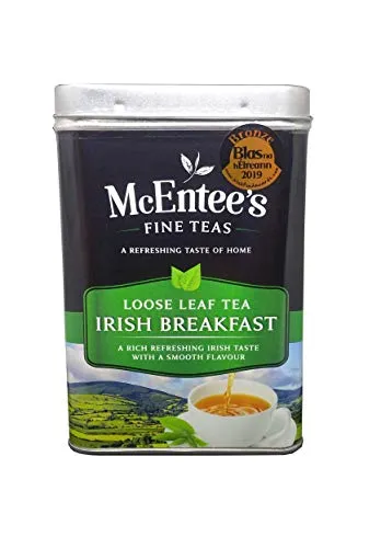 McEntee's Irish Breakfast Tea - 500g Tin - Expertly Blended in Ireland. A Traditional Irish Blend of Ceylon and Assam tea's Delivering That Taste of Home.