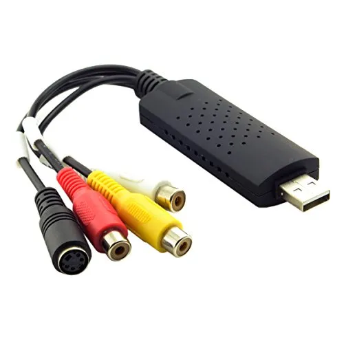 Cablecc 4 canali audio USB 2.0 video EasyCap TV DVD VHS Capture adattatore DVR Sureveillance sistema