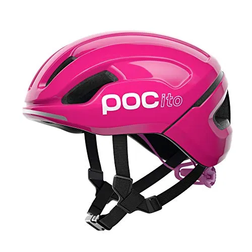 POC POCito Omne Spin Casco da Ciclismo Unisex Adulto, Rosa Fluorescente Pink, XSM