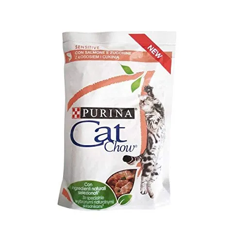 Purina Cat Chow Sensitive 85 gr Salmone e Zucchine