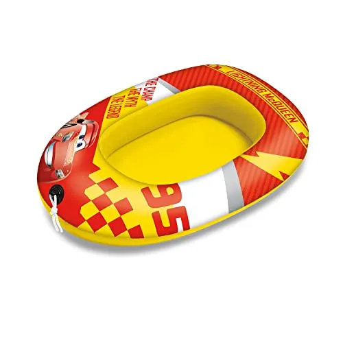 Mondo Toys - Cars 3 Small Boat - Canotto Gonfiabile / Gommone per Bambini - Misura 94 cm - Facile da Gonfiare e Sgonfiare - PVC Termosaldato Resistente - Ottimo per Spiaggia, Mare, Piscina - 16513