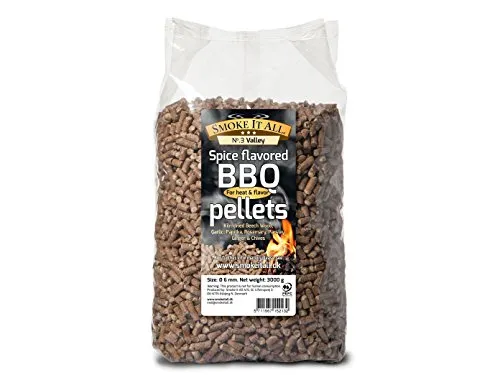 Smoke It All – Pellet per Barbecue, in legno di faggio con spezie, 3 kg, 63203