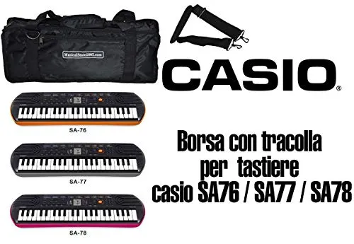 Custodia Borsa KeyBag MiniBag/Tracolla/Tastiere CASIO SA 76/77 / 78