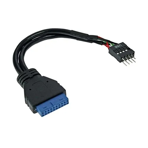 InLine 18541 Cavo Adattatore USB 3.0 a USB 2.0 Interno, Nero