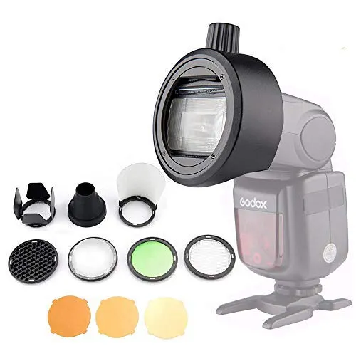 Godox S-R1 Flash Speedlight Adapter AK-R1 Anello adattatore per Godox TT685 V860II V350 TT600 Flash