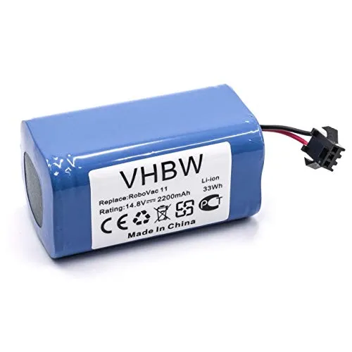 vhbw batteria compatibile con Ecovacs Deebot 601, 605, DN622 aspirapolvere home cleaner (2200mAh, 14,8V, Li-Ion)