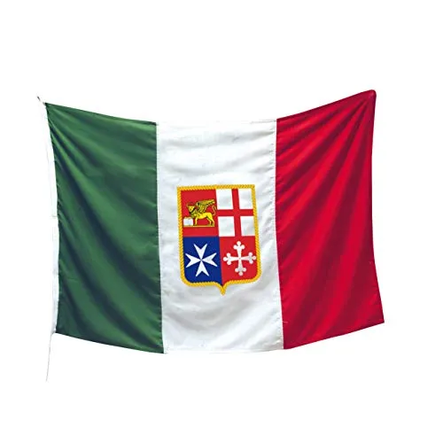 Serpone Bandiera Marina Mercantile Italiana per Esterno cm 40x60 in Poliestere Pesante Italia