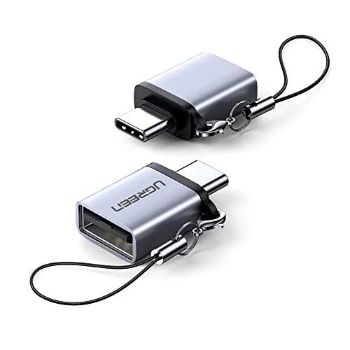 UGREEN Adattatore USB C Maschio a USB 3.0 Femmina OTG 5 Gbps Compatibile con A50 A40 S10 S9 S8, Redmi Note 8 Note 7 Mi A3, Huawei P30 Lite P20 Lite Mate 20, 2 Pezzi
