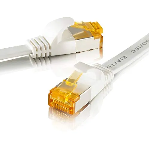 SEBSON Ethernet Cavo 15m Cat 7, LAN Cavo Patch, 10 Gbit/s, U-FTP, Cavo di Rete con Spina RJ45 per Router, PC, Smart TV, Console per Videogiochi