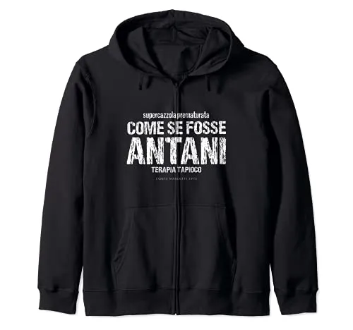 "Come Se Fosse Antani" Divertente Citazione Film 1975 Regalo Felpa con Cappuccio