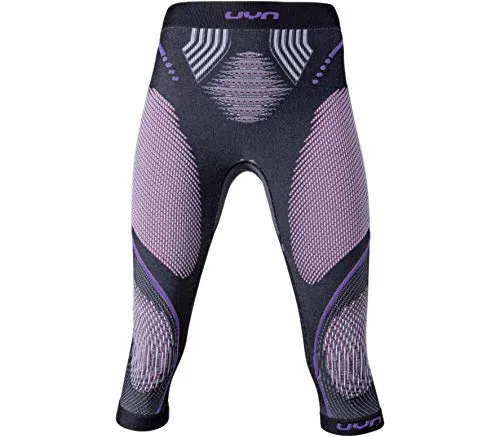 UYN Evolutyon Underwear, Pantalone Intimo Termico Donna, Anthracite Melange/Raspberry/Purple, S/M