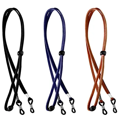 Qufiiry Laccio Occhiali, 3 Pezzi Cordino Occhiali, Catena Occhiali Donna, Catenella per Occhiali, Laccetti per Occhiali, Laccetto Occhiali, per La Maggior Parte Degli Occhiali(Multicolore)