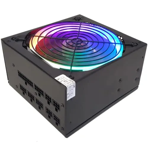Simpletek Alimentatore Da Gaming Full Modulare Single Rail Per Computer Fisso | 600W, RGB
