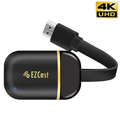 EZCast Wireless WiFi Display Dongle HDMI 5GHz + 2,4GHz Display Adattatore 4K Support Miracast Airplay DLNA per Chromecast/ Android / Smartphone / PC