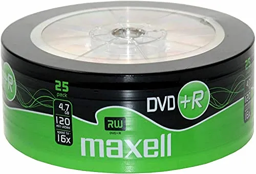 Maxell 25 Dvd+R 16X Shrink Termoretratto