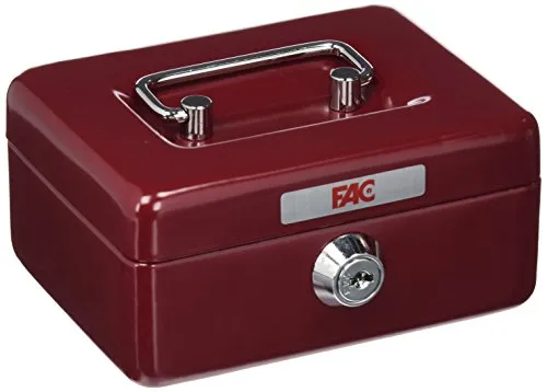 FAC 17001 - Cassetta di sicurezza, numero 0, colore rosso