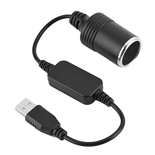 GutReise 5V USB a 12V Accendisigari per auto presa femmina convertitore per DVR Dash Camera GPS E-Dog