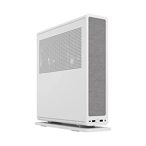 Fractal Design Ridge White - PCIe 4.0 riser card included - 2x 140mm PWM Aspect fans included - Type C USB - m-ITX PC Gaming Case