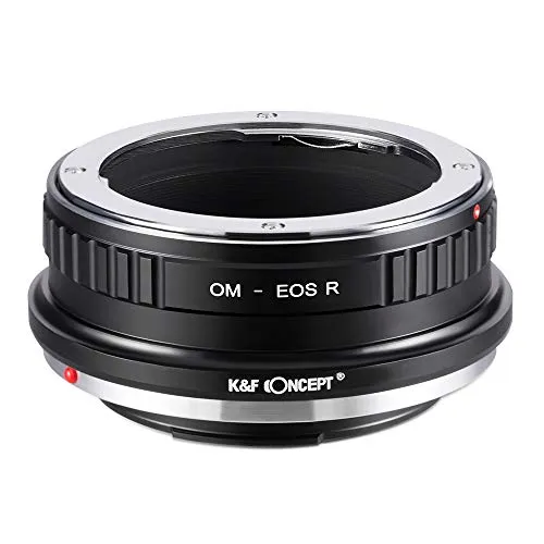 K&F Concept OM-EOS R Anello Adattatore per Obiettivo Olympus OM a Fotocamera di Canon EOS R Camera