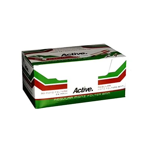 Active, Filtri monouso per sigarette, 24 X 30 =720 pezzi/Filtro per sigarette, per meno catrame e nicotina/Bocchino per sigaretta/Per sigarette normali 8mm, Multicolore