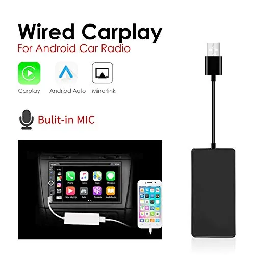 Dongle USB Carplay, connettore per schermo auto, per lettore di navigazione automatica per auto Android compatibile con iOS e telefono Android