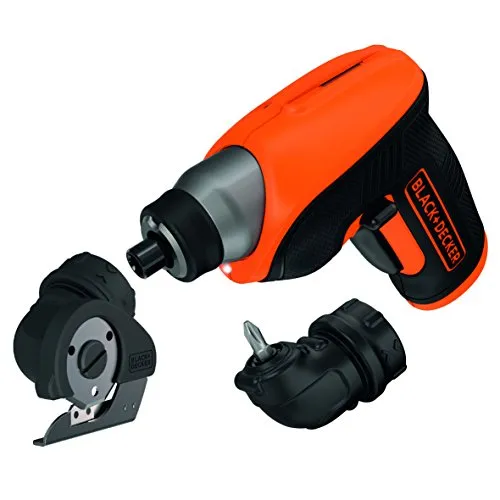 BLACK+DECKER CS3652LCCT-QW Svitavvita Angolo e Testa a Taglio in Scatola Metallica, 3.6V Litio, 1.5Ah