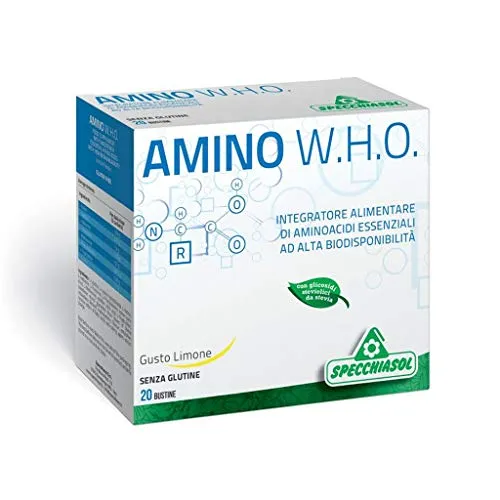 Amino WHO 20 Bustine - Integratore a base di aminoacidi essenziali ad alta biodisponibilità