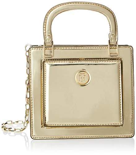 Tommy Hilfiger TH Fashion Crossover Metallic, Borse Donna, Oro (Gold), 8.5x16.7x18.8 centimeters (W x H x L)