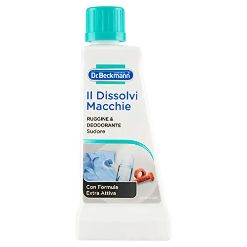 Dr. Beckmann, Smacchiatore, Dissolvi Macchie, Specifico per Ruggine e Deodorante, Delicato su Colori e Tessuti Lavabili e Non Lavabili, 50 ml