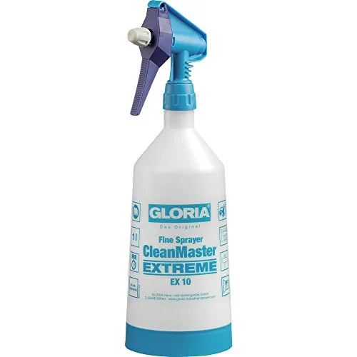 GLORIA Nebulizzatore CleanMaster EXTREME EX 10, Per pulire e disinfettare, Nebulizzatore a mano compatto, 1 L di liquido contenuto, Per prodotti con pH 4-11, Resistente agli oli