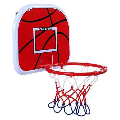 VGEBY1 Giocattolo da Pallacanestro per Bambini, Lavagna da Pallacanestro Pensile con Raccordi per Installazione Pompa a Sfera per Sport per Bambini(Gancio ad Angolo retto)