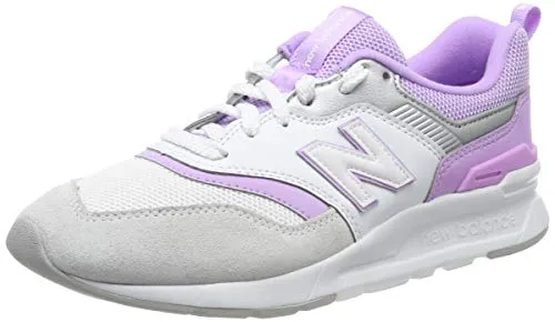 New Balance 997H, Sneaker Donna, Bianco (White/Dark Violet EA), 40.5 EU