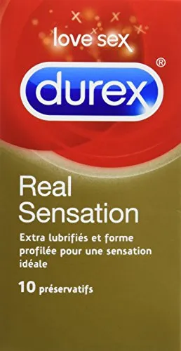 Durex Real Sensation - Confezione da 10 preservativi