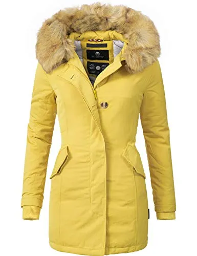 Marikoo Karmaa Cappotto Invernale da Donna XS-5XL Giallo L