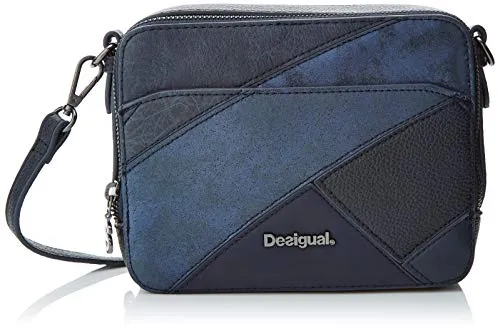 Desigual Bols_priya_jasper - Borse a tracolla Donna, Blu (Navy), 7.5x15x19.5 cm (B x H T)