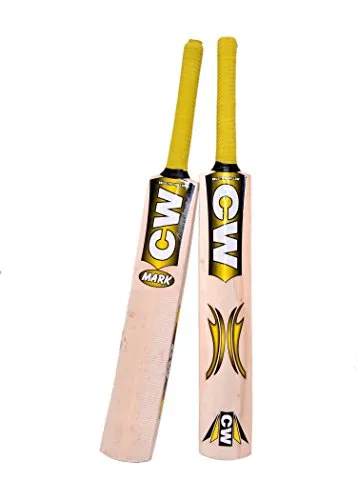 CW cricket World Junior Genuine Premium Quality Perfect gomma/tennis Ball Kashmir Willow mazza da cricket, manico corto mix cane Dimensioni No. 3 Best per 5 – 6 Yr ragazzi/Kid/child with free bat case