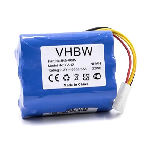 vhbw NiMH batteria 3000mAh (7.2V) per robot aspirapolvere home cleaner come Neato 945-0005