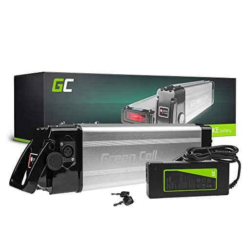 GC® Batteria per Bicicletta Elettrica 36V 8.8Ah Silverfish E-Bike Li-Ion Batteria + Caricabatterie