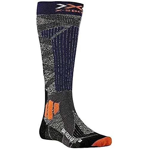 X-Bionic Ski Rider 4.0 Calze G212 Stone Grey/Melange Blue 39-41