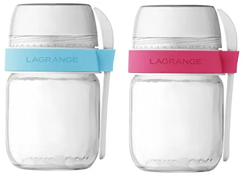 Lagrange 440403 - Set di 2 vasi con scomparti