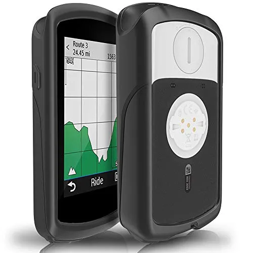 TUSITA Custodia per Garmin Edge 1030 Plus - Cover protettiva in silicone per pelle - Accessori per GPS Bike Computer