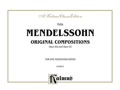 Original Compositions, Opus 83a & Opus 98: Piano Duo/Duet (1 Piano, 4 Hands) (Kalmus Edition) (English Edition)