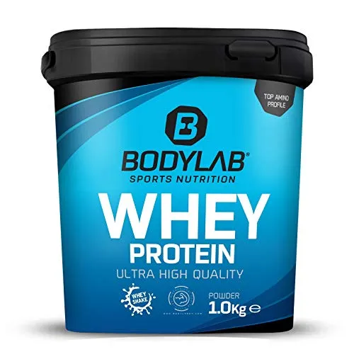 Bodylab24 Whey Protein 1kg | Proteine in polvere, Protein-Shake per atleti & sport | per lo sviluppo muscolare| Integratore Alimentare di Proteine | 80% di Proteine Whey | Biscotto & Crema