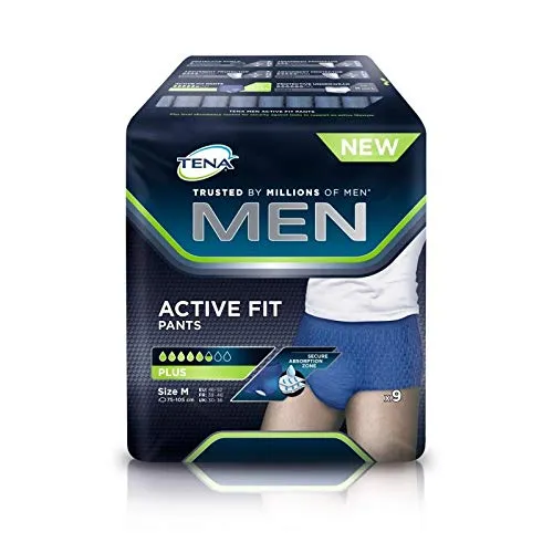 Tena - Men Active Fit 9 pantaloni medi, set di 3