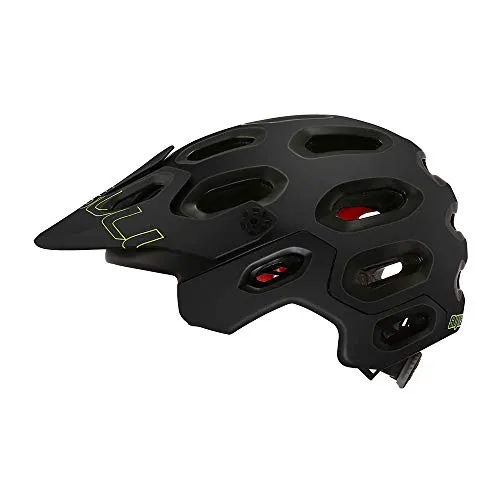 Cairbull Supercross Super Lightweight Caschi per Bici 54-58cm Bicicletta Casco Mountain Cycling Casco Opaco Nero Lucido per Orange (Nero Opaco, S/M)